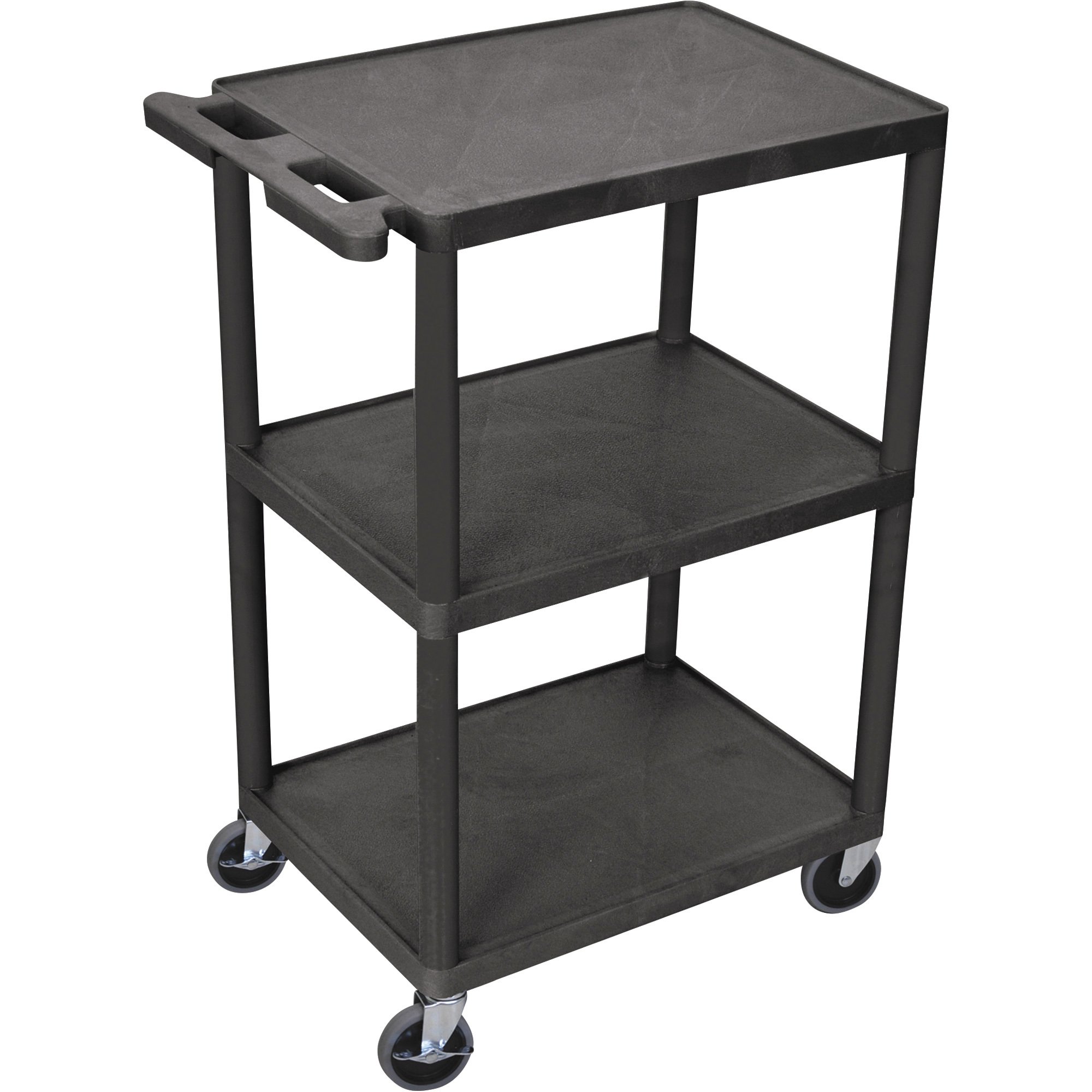 Luxor Utility Cart — 3-Shelf, 300-Lb. Capacity